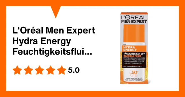 Produktbild zu L'Oréal Men Expert Hydra Energy Feuchtigkeitsfluid Schützt vor UV-Strahlen, LSF 50