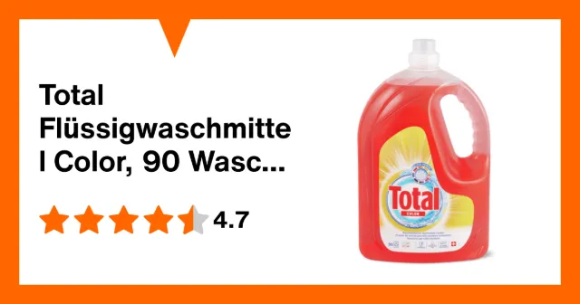 Produktbild zu Total Flüssigwaschmittel Color, 90 Waschgänge