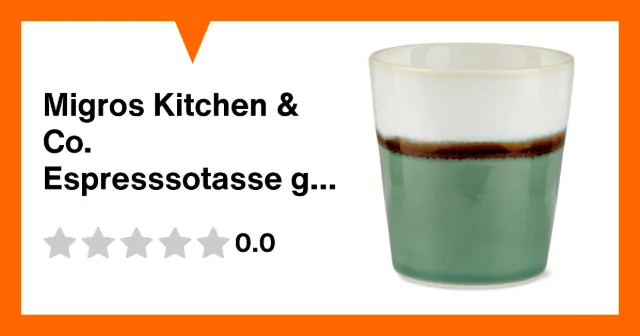 Image du produit Migros Kitchen & Co. Espresssotasse grün, 180ml
