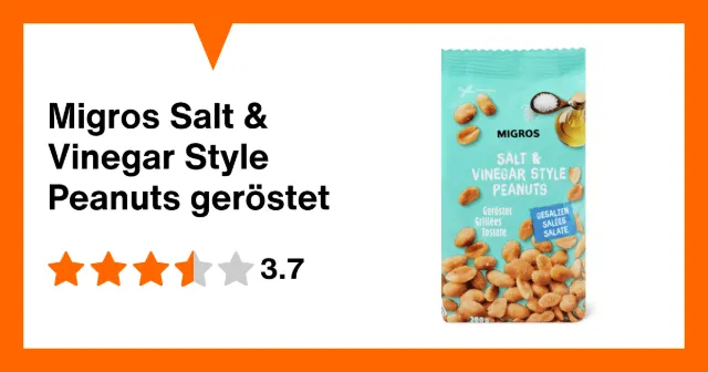 Immagine del prodotto Migros Salt & Vinegar Style Peanuts geröstet
