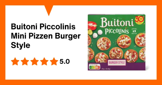 Image du produit Buitoni Piccolinis Mini Pizzen Burger Style