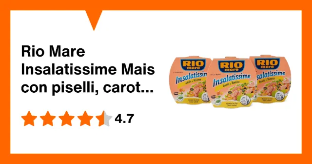 Image du produit Rio Mare Insalatissime Mais con piselli, carote e olive