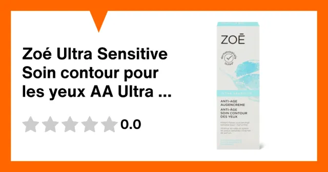 Image du produit Zoé Ultra Sensitive Soin contour pour les yeux AA Ultra Sensitive Zoé