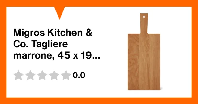 Produktbild zu Migros Kitchen & Co. Tagliere marrone, 45 x 19 cm