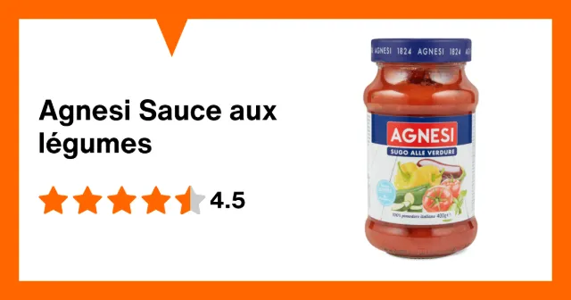 Image du produit Agnesi Sauce aux légumes