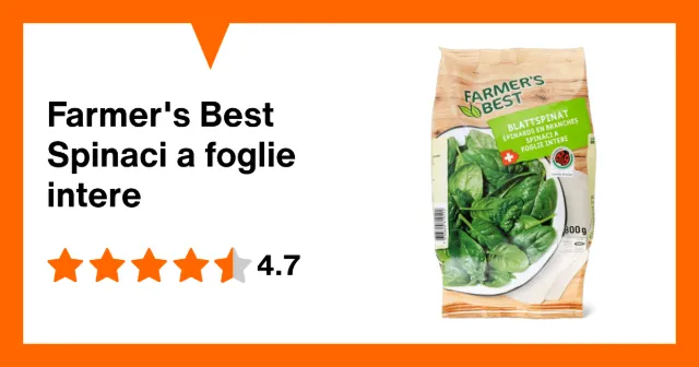Image du produit Farmer's Best Spinaci a foglie intere