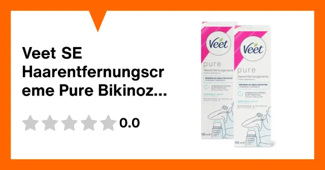 Produktbild zu Veet SE Haarentfernungscreme Pure Bikinozone und Achseln, Sensitiv