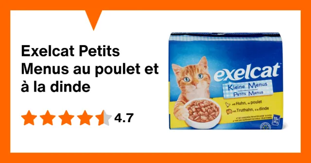 Image du produit Exelcat Petits Menus au poulet et à la dinde