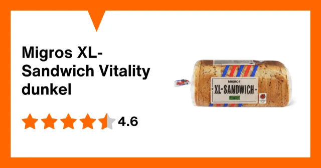 Image du produit Migros XL-Sandwich Vitality dunkel