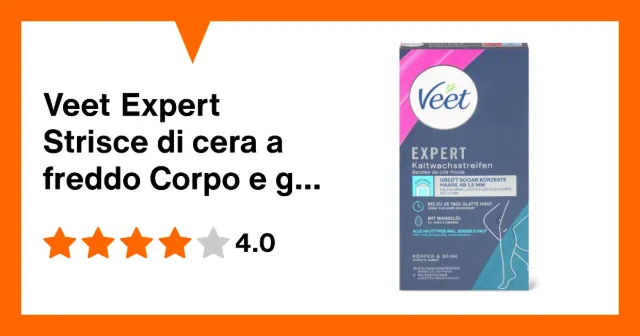 Produktbild zu Veet Expert Strisce di cera a freddo Corpo e gambe