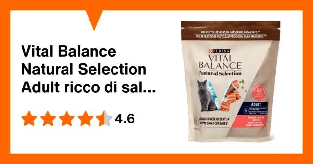 Produktbild zu Vital Balance Natural Selection Adult ricco di salmone
