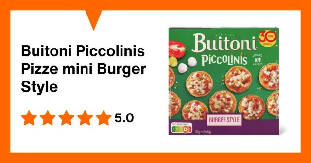 Immagine del prodotto Buitoni Piccolinis Pizze mini Burger Style