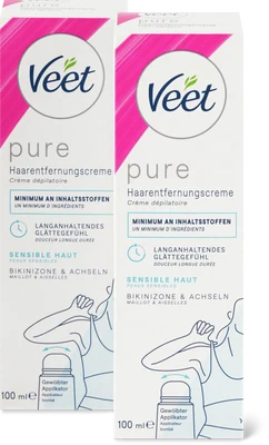 Produktbild zu Veet SE Crema depilatoria Pure Zona bikini e ascelle