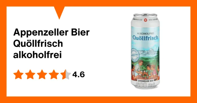 Image du produit Appenzeller Bier Quöllfrisch alkoholfrei