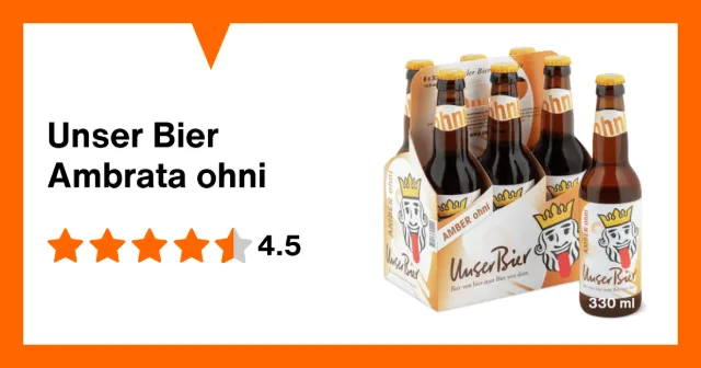 Produktbild zu Unser Bier Ambrata ohni