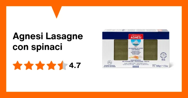 Produktbild zu Agnesi Lasagne con spinaci