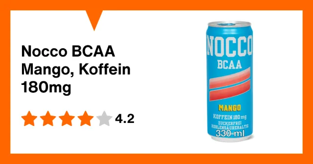 Image du produit Nocco BCAA Mango, Koffein 180mg