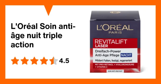 Image du produit L'Oréal Soin anti-âge nuit triple action