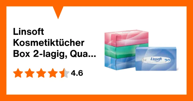 Image du produit Linsoft Boîte de serviettes à démaquiller 2 épaisseurs, Quattro