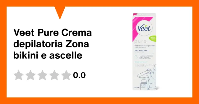 Produktbild zu Veet Pure Crema depilatoria Zona bikini e ascelle
