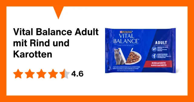 Produktbild zu Vital Balance Adult mit Rind und Karotten