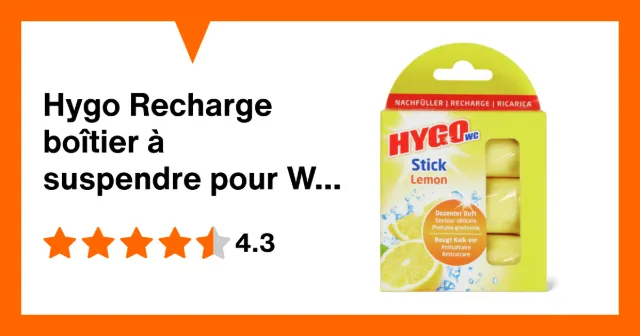 Produktbild zu Hygo Recharge boîtier à suspendre pour WC Citron