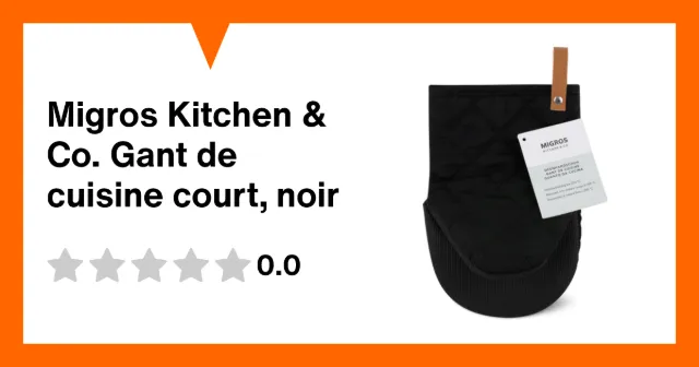 Image du produit Migros Kitchen & Co. Gant de cuisine court, noir