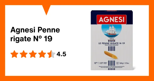 Image du produit Agnesi Penne rigate N° 19