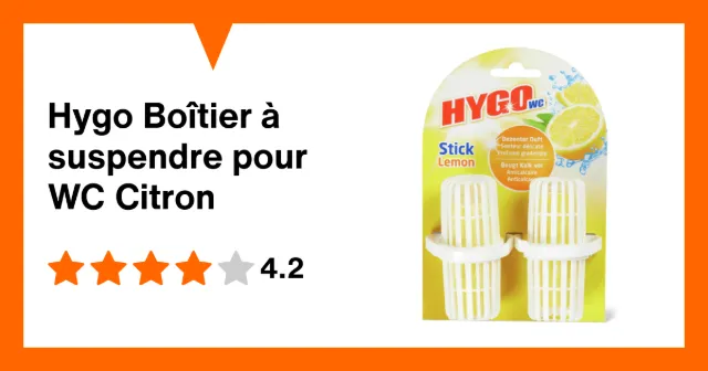 Produktbild zu Hygo Boîtier à suspendre pour WC Citron