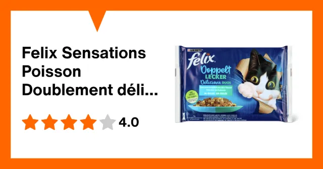 Immagine del prodotto Felix Sensations Poisson Doublement délicieux en gelée