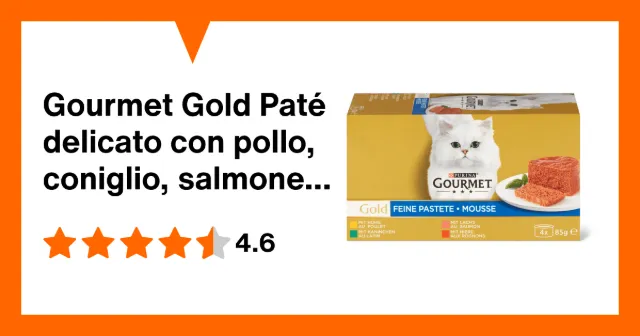 Image du produit Gourmet Gold Paté delicato con pollo, coniglio, salmone e rognone