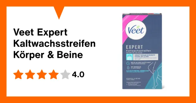 Produktbild zu Veet Expert Kaltwachsstreifen Körper & Beine