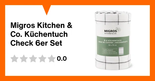 Image du produit Migros Kitchen & Co. Küchentuch Check 6er Set