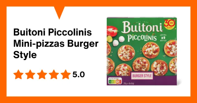 Image du produit Buitoni Piccolinis Mini-pizzas Burger Style