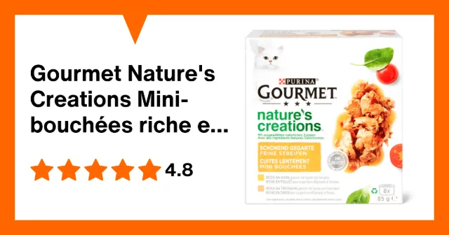 Image du produit Gourmet Nature's Creations Mini-bouchées riche en poulet et en dinde