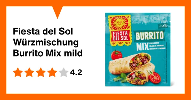 Immagine del prodotto Fiesta del Sol Würzmischung Burrito Mix mild