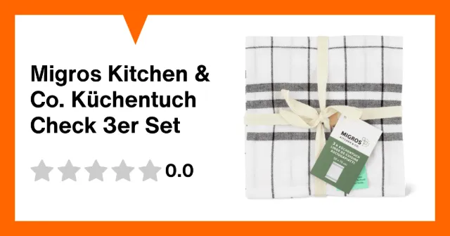 Image du produit Migros Kitchen & Co. Küchentuch Check 3er Set