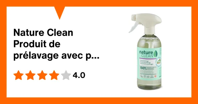 Immagine del prodotto Nature Clean Produit de prélavage avec principe actif de tournesol
