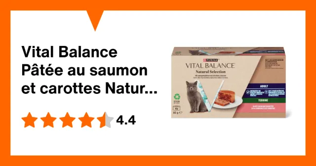 Produktbild zu Vital Balance Pâtée au saumon et carottes Natural Selection Terrine Adult