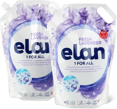 Immagine del prodotto Elan Detersivo liquido Lavanda, 2x36 lavaggi