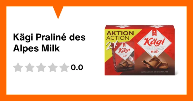 Image du produit Kägi Praliné des Alpes Milk