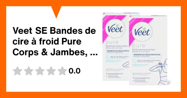 Produktbild zu Veet SE Bandes de cire à froid Pure Corps & Jambes, Senstive