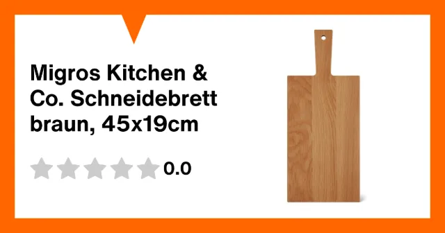 Produktbild zu Migros Kitchen & Co. Schneidebrett braun, 45x19cm