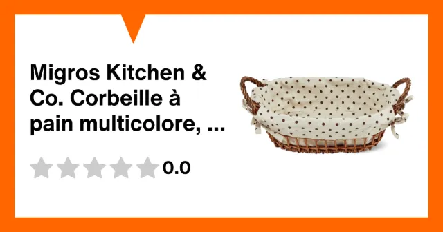 Immagine del prodotto Migros Kitchen & Co. Corbeille à pain multicolore, 33 x 19,5 x 13 cm