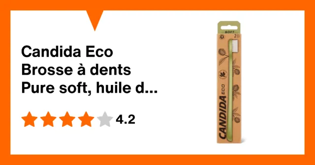 Immagine del prodotto Candida Eco Brosse à dents Pure soft, huile de ricin
