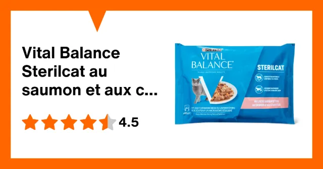 Produktbild zu Vital Balance Sterilcat au saumon et aux carottes