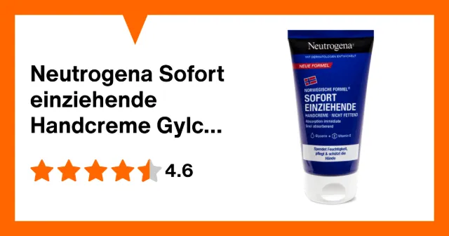 Immagine del prodotto Neutrogena Sofort einziehende Handcreme Gylcerin & Vitamin E