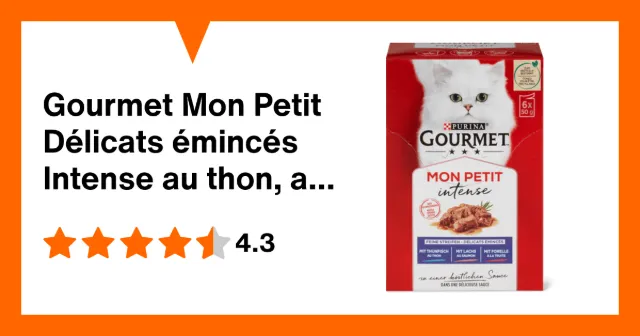 Produktbild zu Gourmet Mon Petit Délicats émincés Intense au thon, au saumon et à la truite