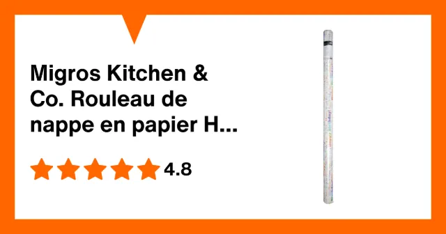 Image du produit Migros Kitchen & Co. Rouleau de nappe en papier Happy Birthday, 1,2 x 8 m