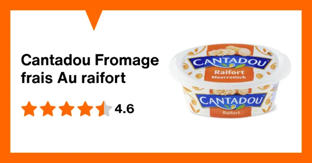 Produktbild zu Cantadou Fromage frais Au raifort